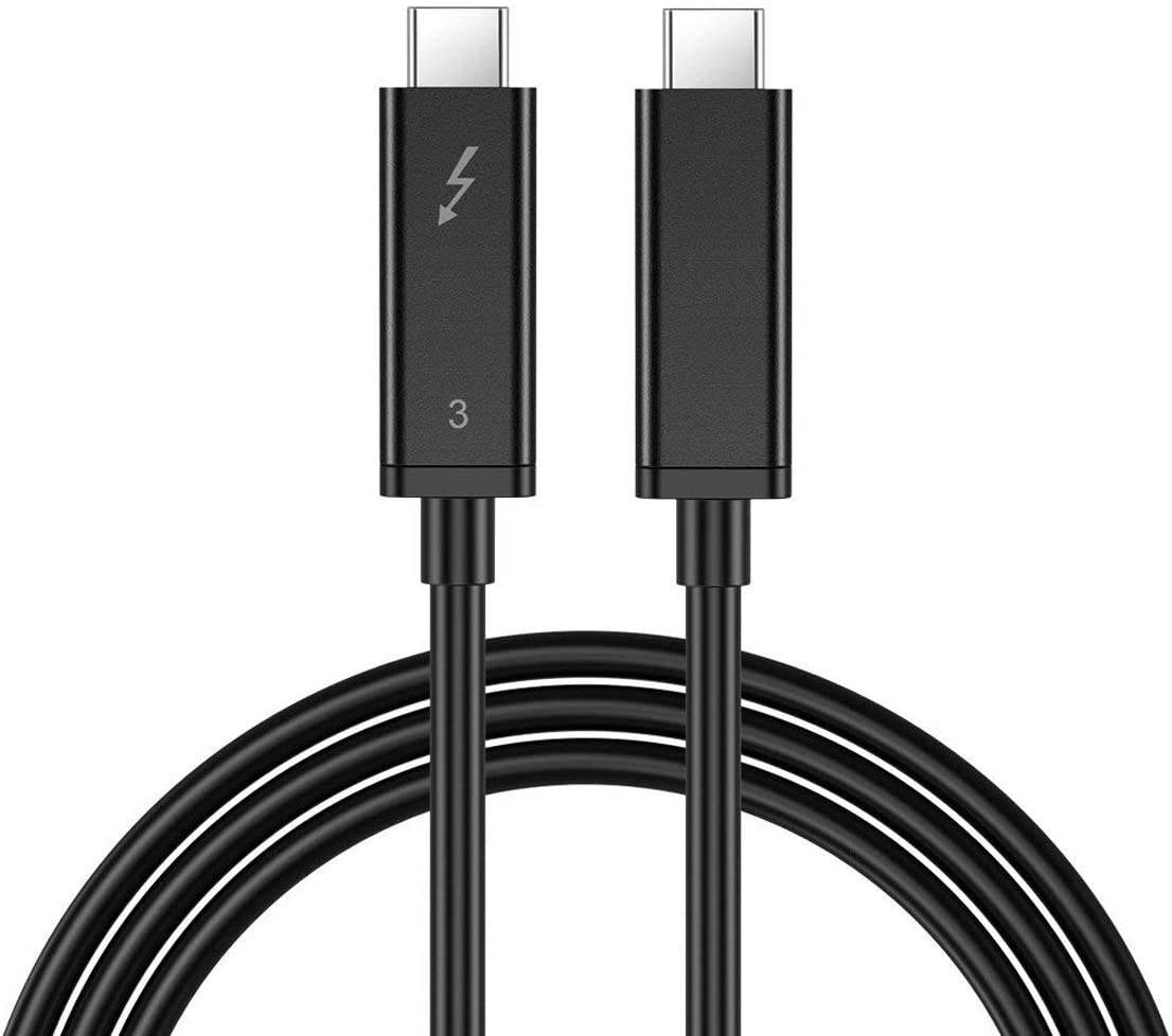 FVH Thunderbolt 2 Port Male to Male Video Data Cable for MacBook & SSD & Displays TB-004-WH