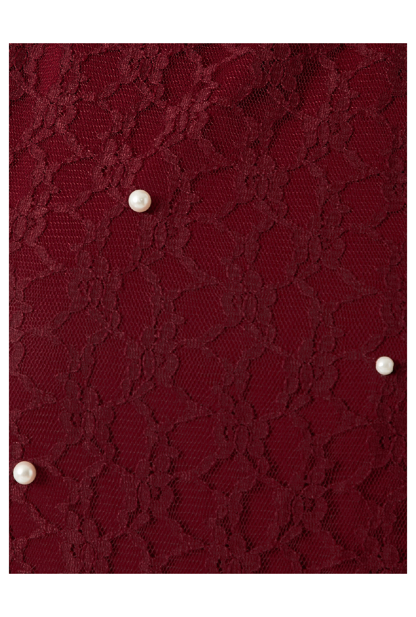 Miss Chase Maroon Lace Top