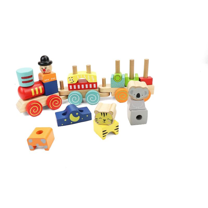Leo & Friends Block Train Stacking Set