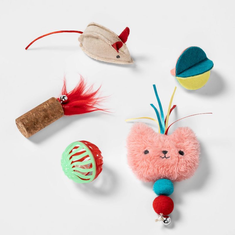 Assorted Cat Toy - 5pk - Boots & Barkley™