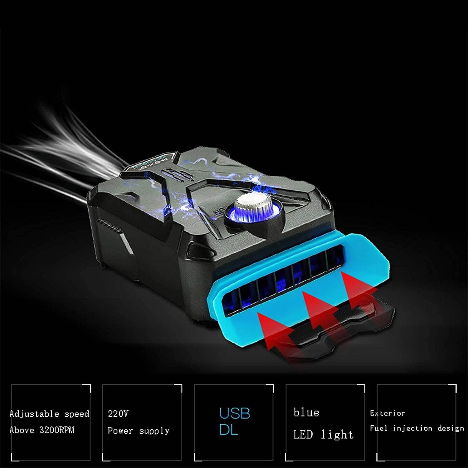 Computer Cooler USB Cooling Fan Laptop Notebook Cinema Cooler USB External Heat Sink Computer Bracket High Speed Mute Cool Pad (Color : NO.3)