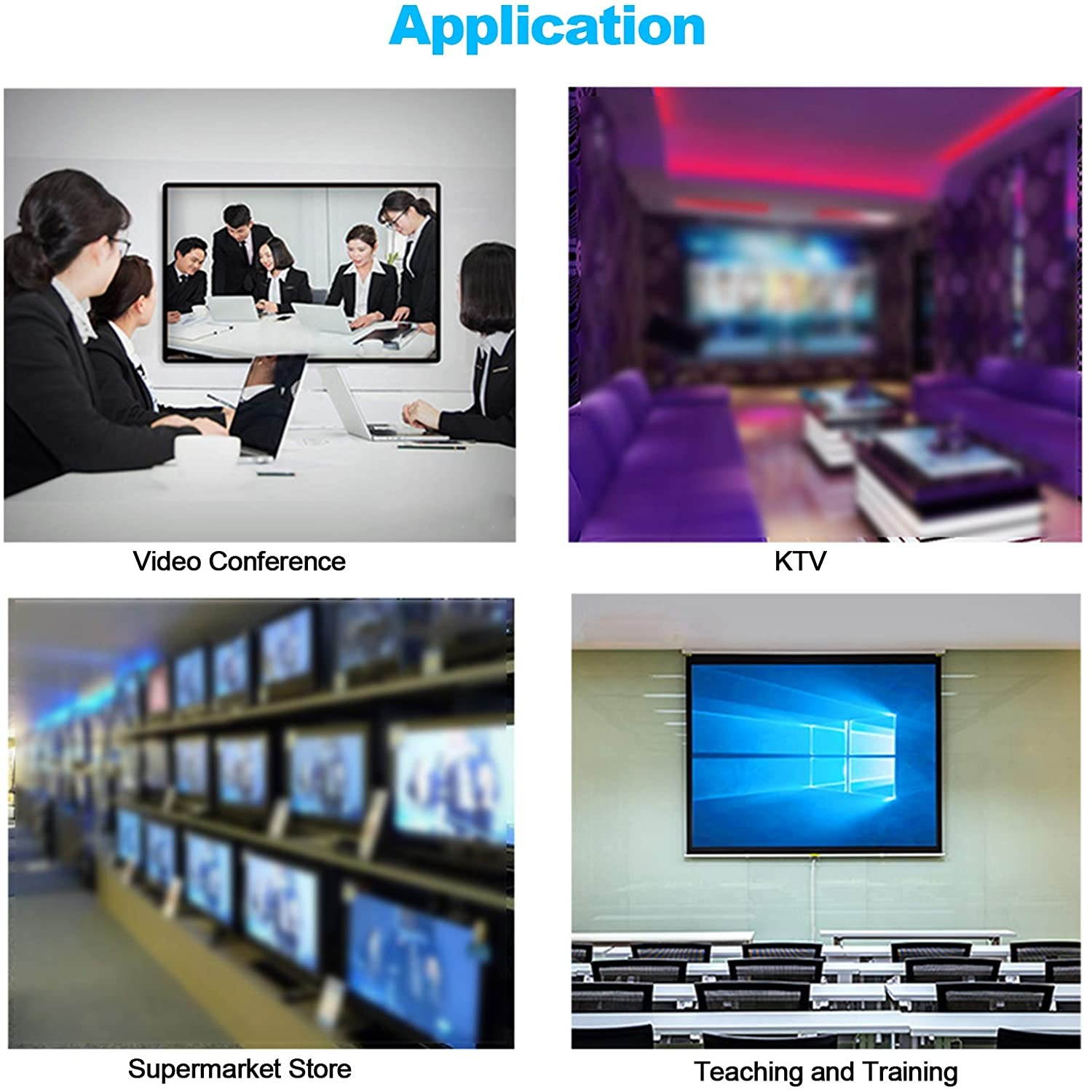 PUSOKEI KVM HDMI USB Switch,4 Port Computer 4-in-1-out 4K HD USB HDMI KVM Switcher Box, Supports 4K (3840x2160), HDMI 1.4, HUB, U?Disk