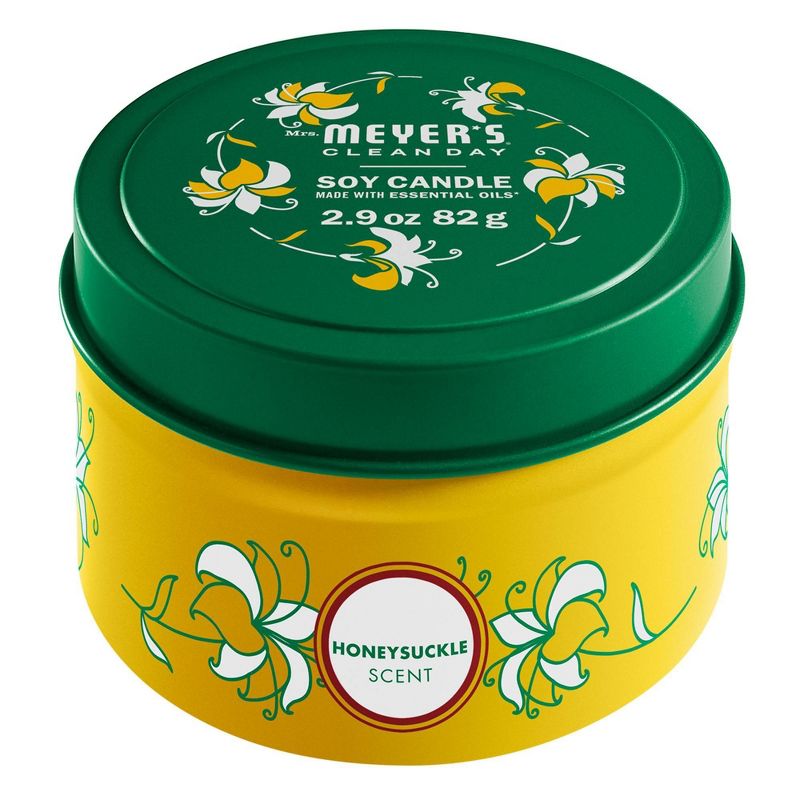 Mrs. Meyer's Honeysuckle Tin Candle - 2.9oz