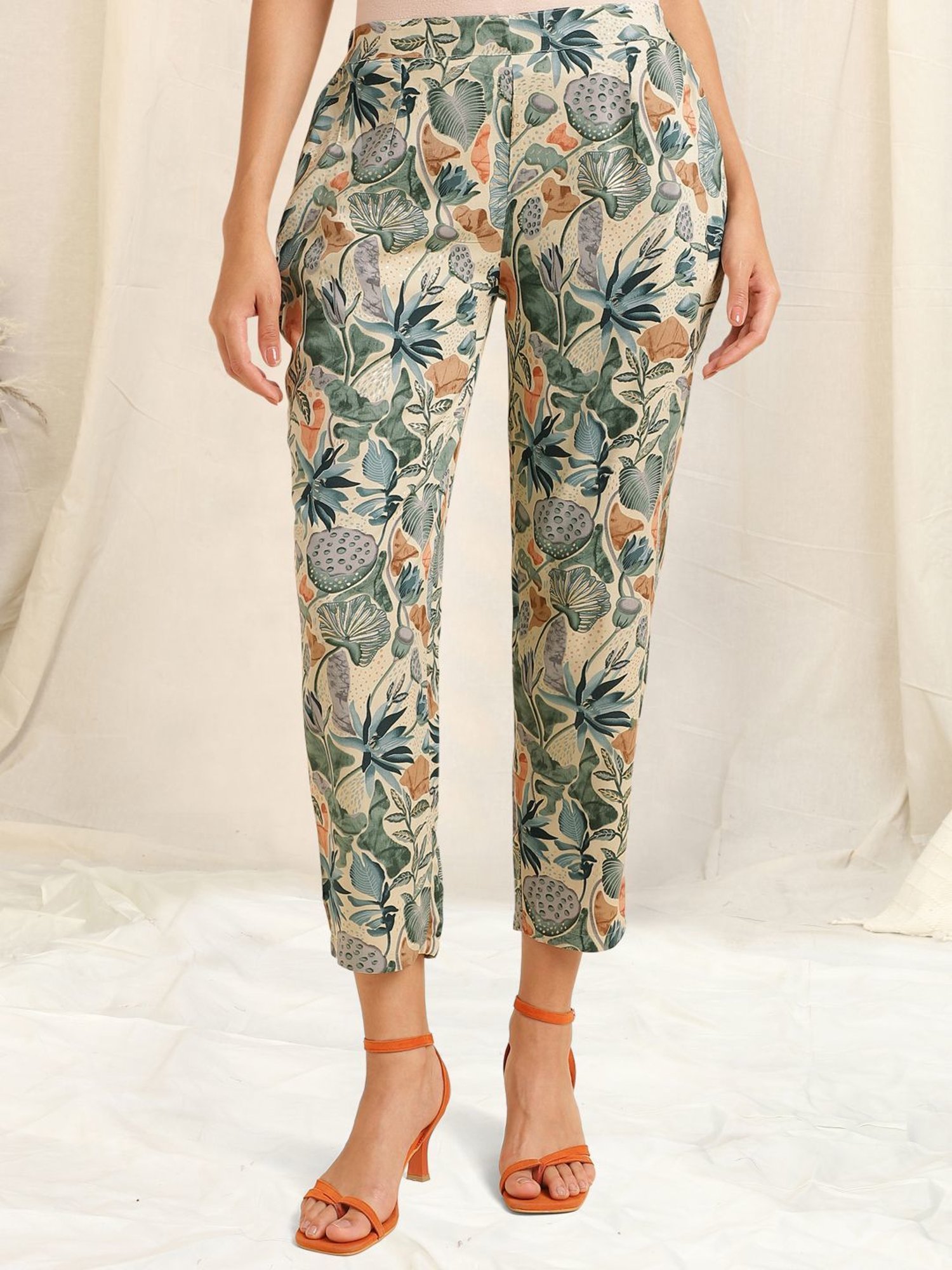 MIRCHI FASHION Green Printed Shirt Pant Set