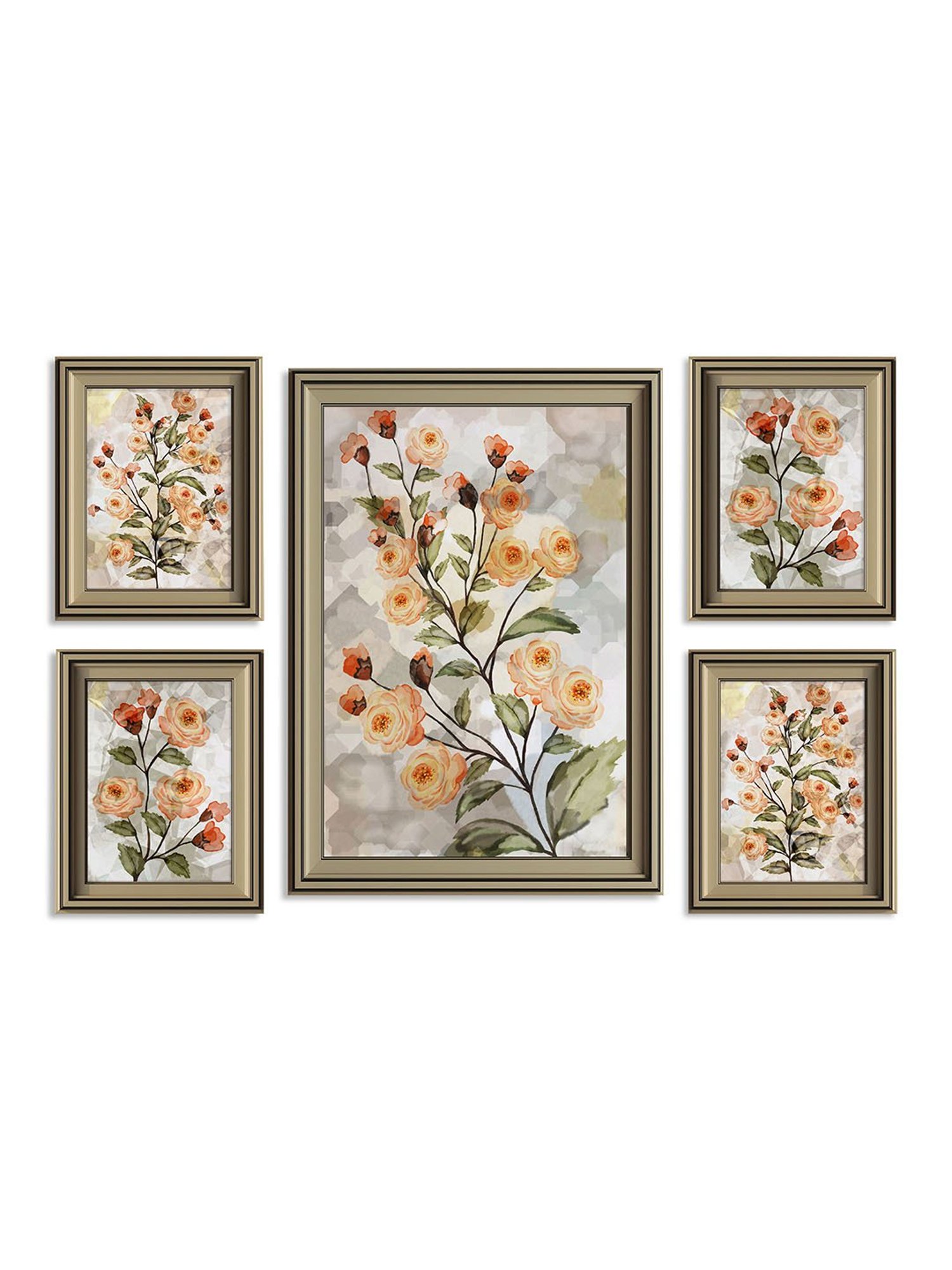 Art Street Gold Engineered Wood Swing Fashion Resin Vintage Photo Frame