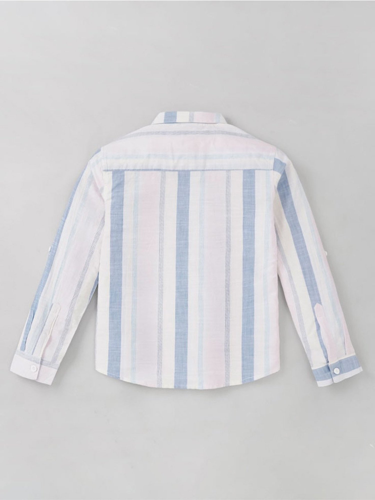 Edheads Kids Multicolor Cotton Striped Full Sleeves Shirt