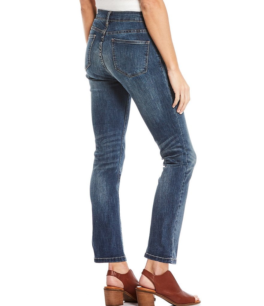 Reba Guiliana Flared Leg Mid Rise Ankle Jeans