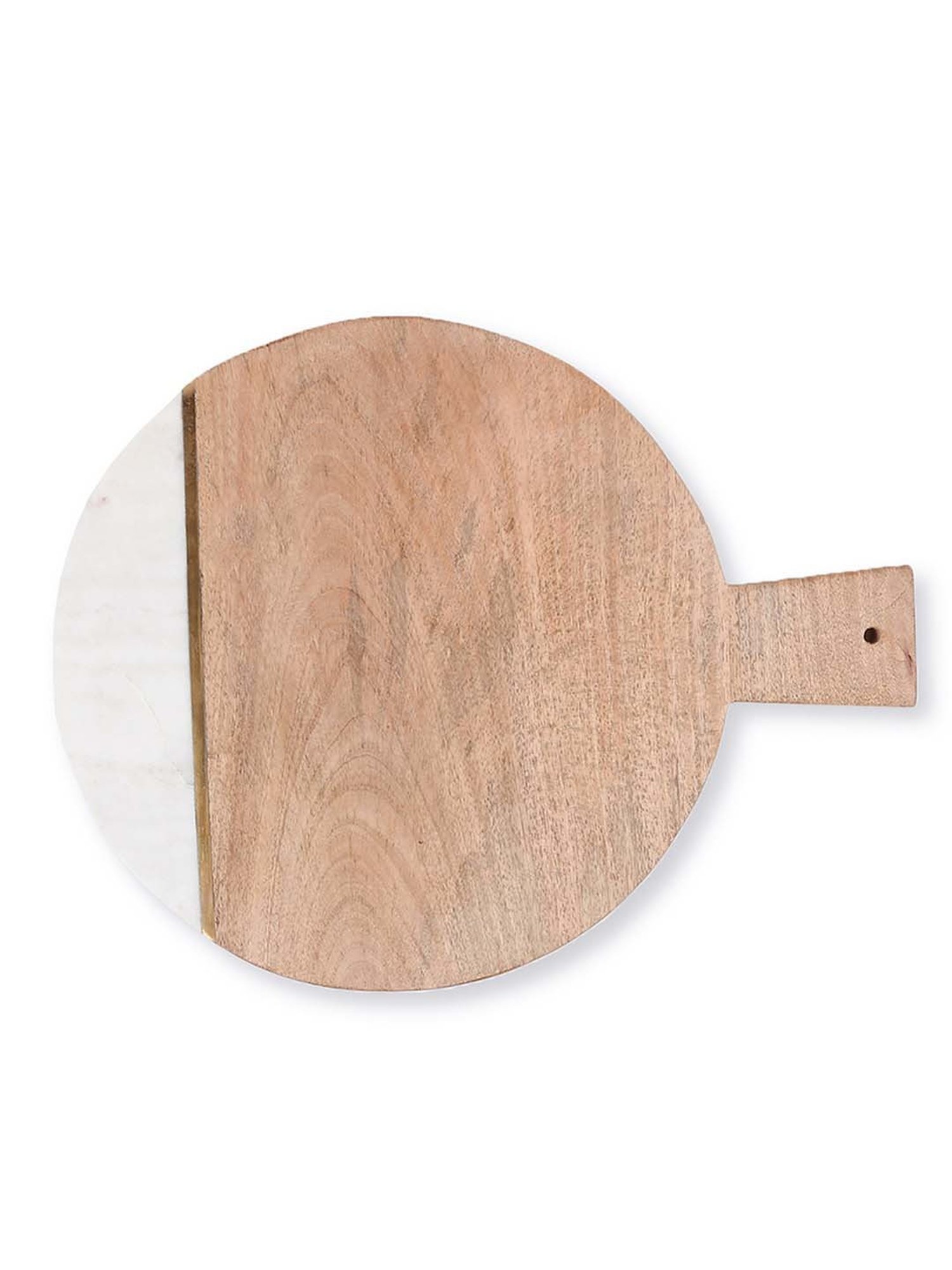 House This Vallam White & Brown Marble Cheese Platter