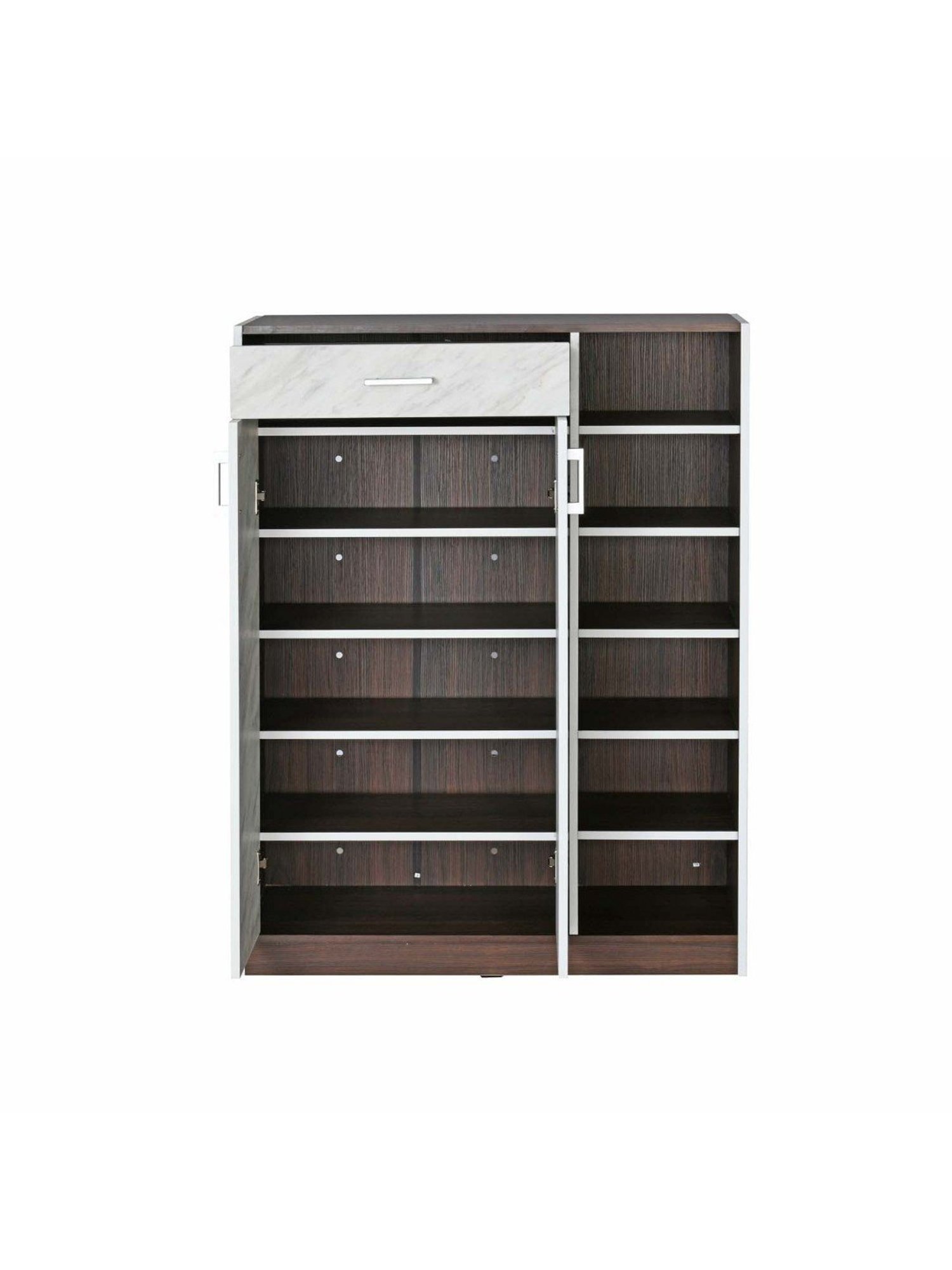 Nilkamal Cresta Grey & Beige Engineered Wood Shoe Cabinet