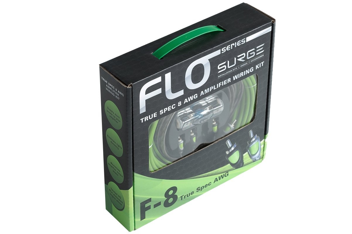 SURGE F-8 8 GAUGE FLO AMP INSTLL KT