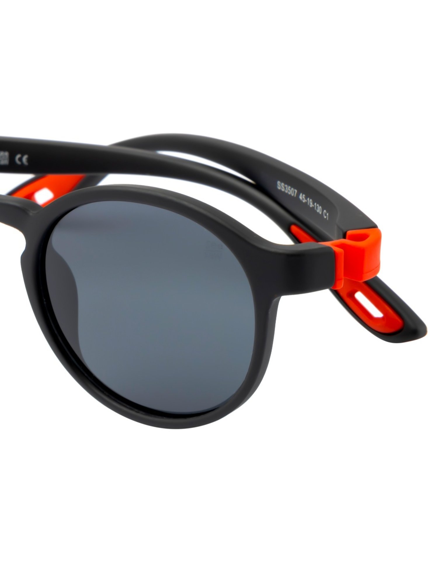 SeeSaw Black Round Sunglasses for Boys