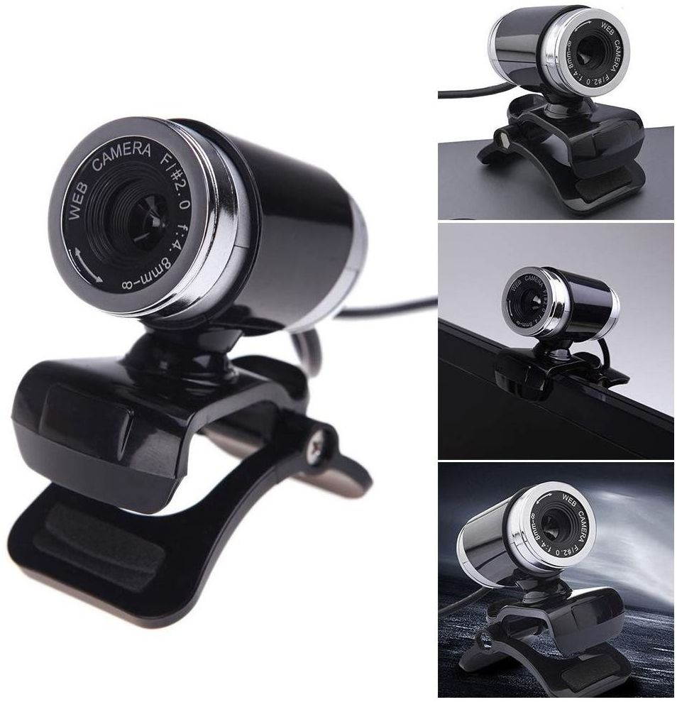 USB Web Camera, HD Webcam with Microphone for PC Computers Laptops, USB Clip-On Web Cam 360 Degree Rotatable for Notebook Laptop