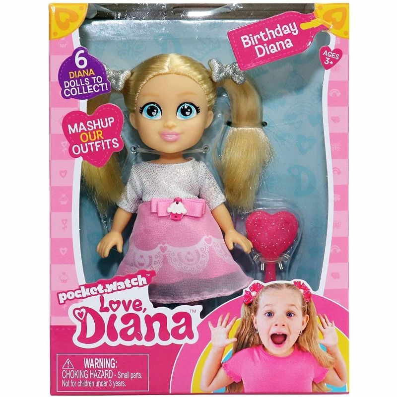 Pocket Watch Love Diana 6 Inch Fashion Doll | Birthday Diana
