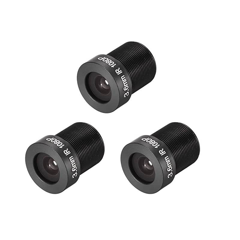 3 Pcs CCTV Camera Lens 36mm Focal Length 1080P F20 13 Inch Wide Angle for CCD Camera