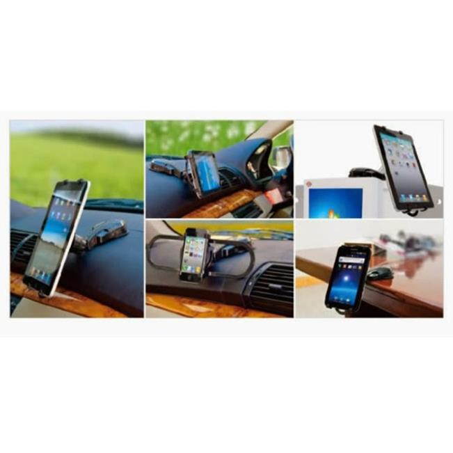 Rotating Car Mount Dashboard Phone Tablet Holder Dash Glass Swivel Cradle Stand Suction Black M1Y for ZTE Max Duo LTE XL, ZMax Pro Z981
