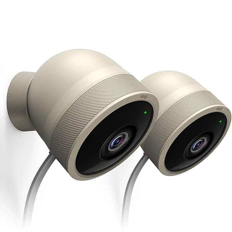 Google Nest Cam Outdoor Cover (Classic White, 2Pcs x 2Set) - Lite Package, All Weather Protective Cover, Protection, Blending in, Easy Installation