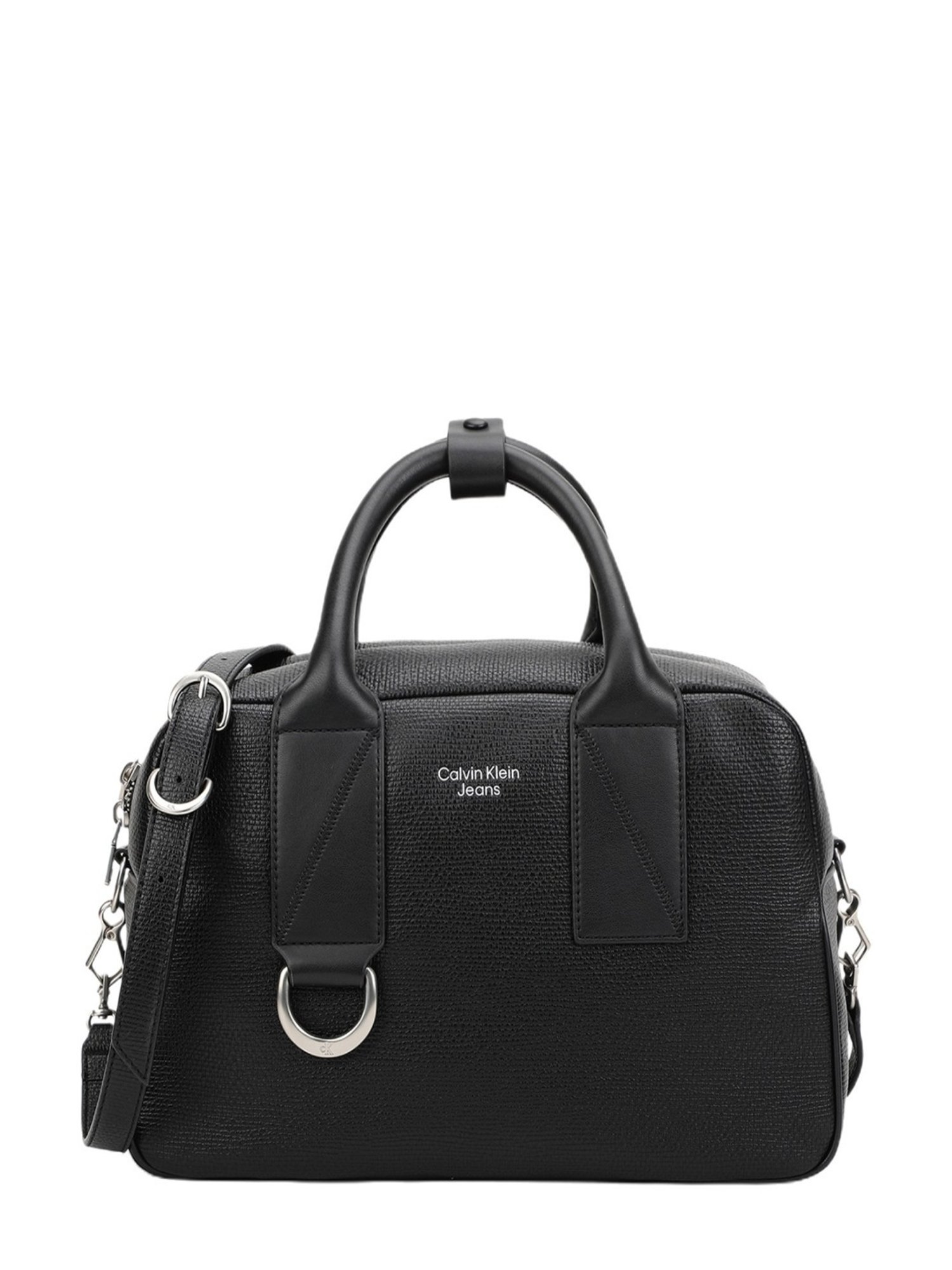 Calvin Klein Jeans Black Solid Medium Handbag