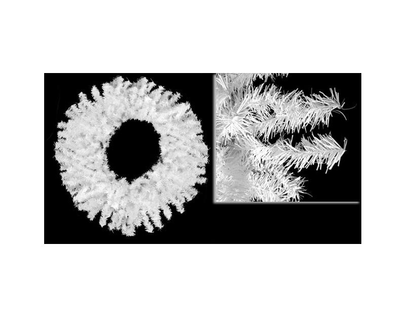 Darice 30" White Canadian Pine Artificial Christmas Wreath - Unlit