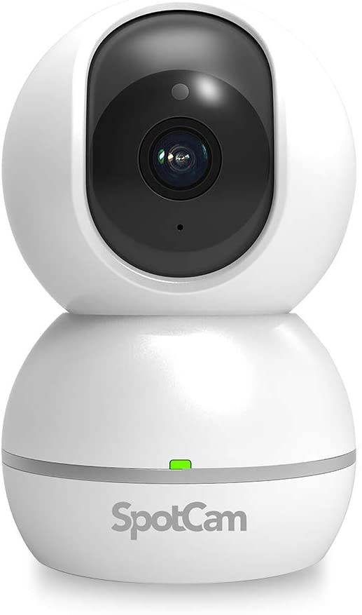 SpotCam Eva 2 Wireless Home Security Camera, 1080p FHD, Indoor, Night Vision, Two-Way Talk, Motion & Sound Alert, PTZ Pan/Tilt, Automatic Human Tracking, with Free Fulltime Cloud Recording
