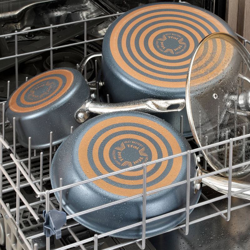 T-fal Endurance Collection Metal Spatula Safe Platinum Nonstick 14pc Cookware Set