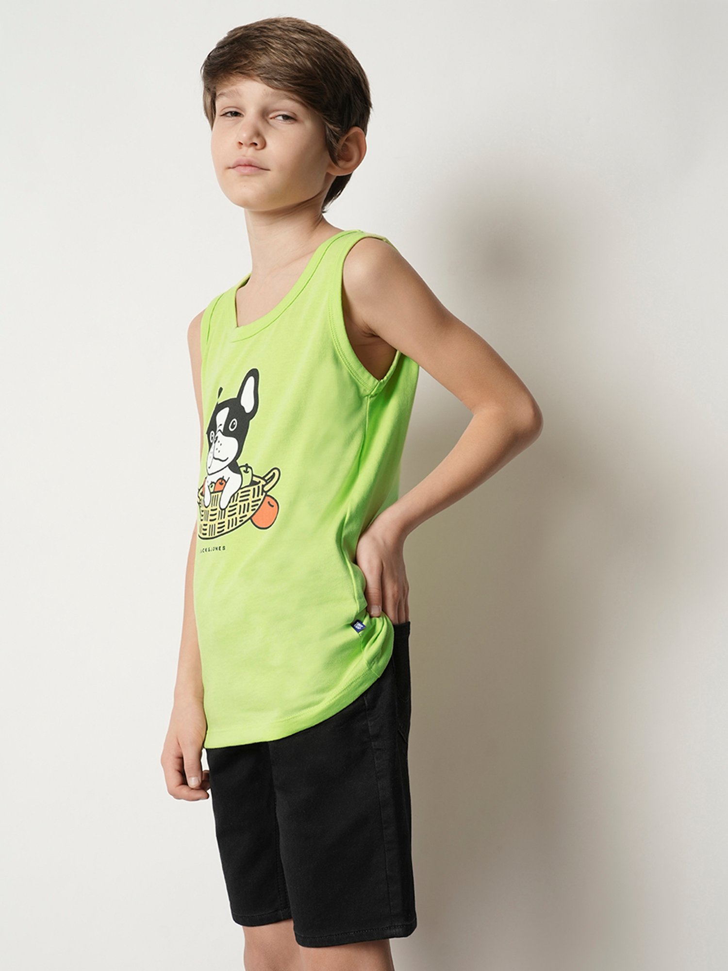 Jack & Jones Junior Green Printed T-Shirt