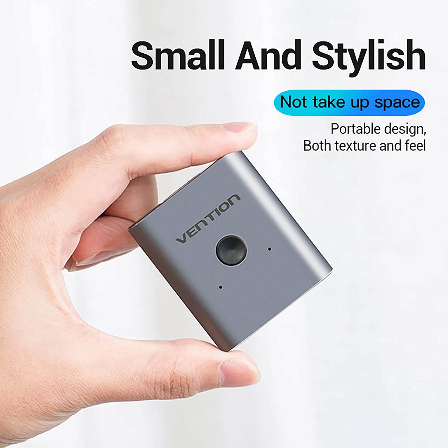 HDMI Splitter, Bi-Directional HDMI Switch 2 Input 1 Output, 1x2 2x1 Switcher, Compatible with PS4, Xbox, Computer, Player, Supports 4K 3D HD 1080P