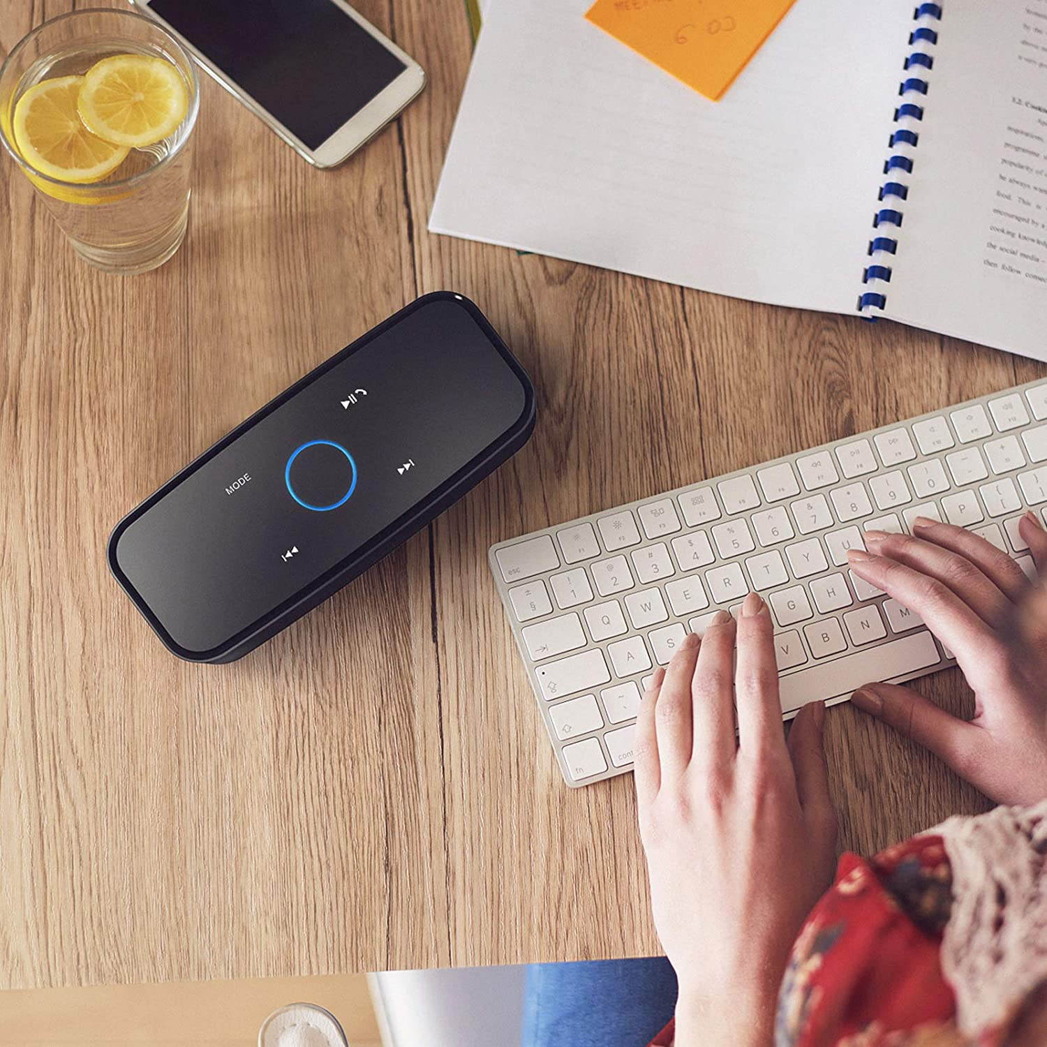 SoundBox Touch Portable Wireless Bluetooth Speakers with 12W HD Sound and Bass, 20H Playtime, Handsfree, Speakers for Home, Outdoor, Travel-Black