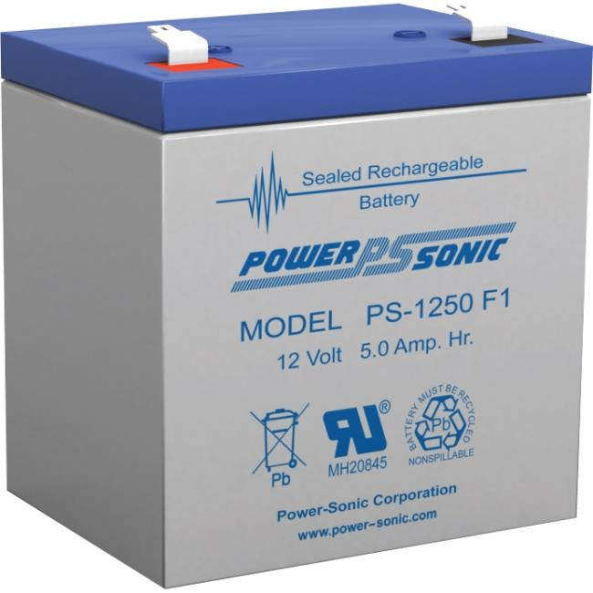 POWER-SONIC PS1250F1 12V 5AMP BATTERY