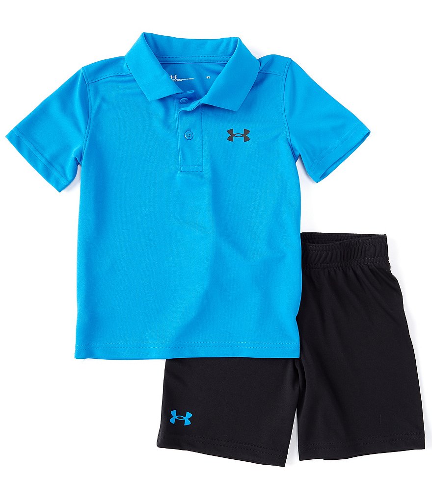 Under Armour Toddler Boys 2T-4T Short-Sleeve UA Polo Shirt & Short Set