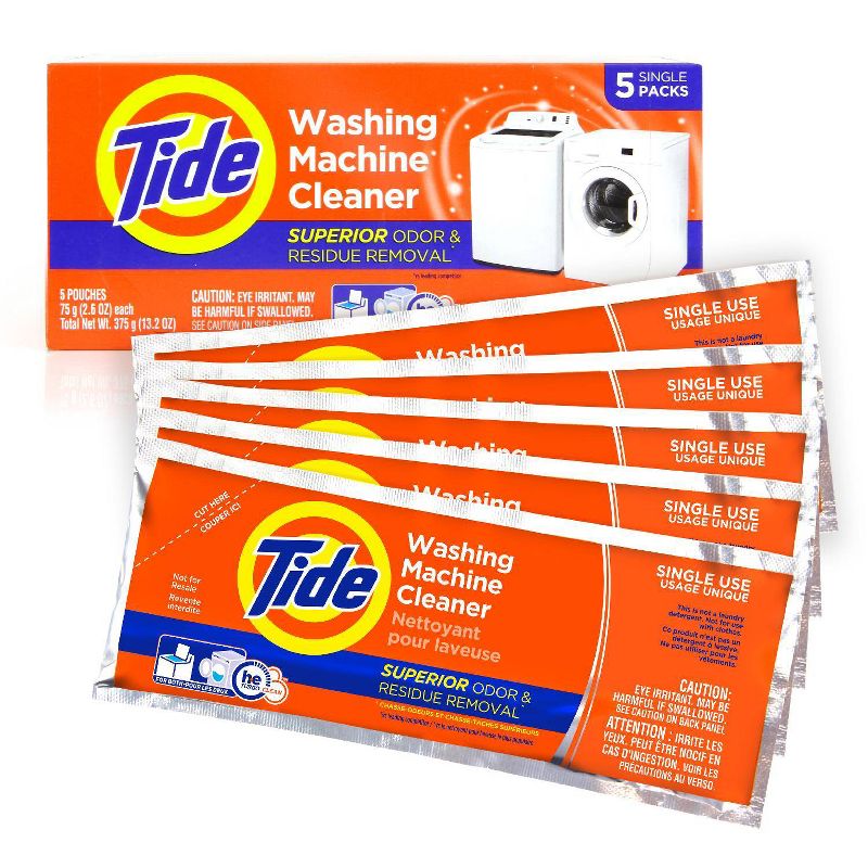 Tide High Efficiency Washing Machine Cleaner - 5ct