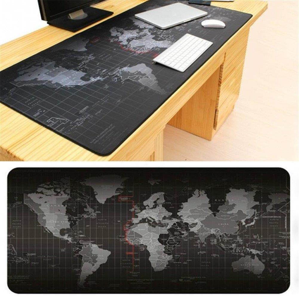 GS Large Size Mouse Pad 900x400x2mm World Map Speed Game Keyboard Mouse Pad Mat Non-slip Laptop Gaming Mousepad Table Mat