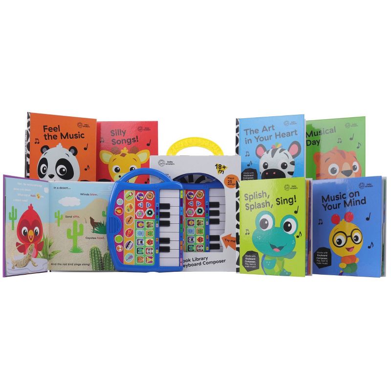 Baby Einstein My First Music Fun Keyboard Composer & 8 Book Library Boxed Set - PI Kids