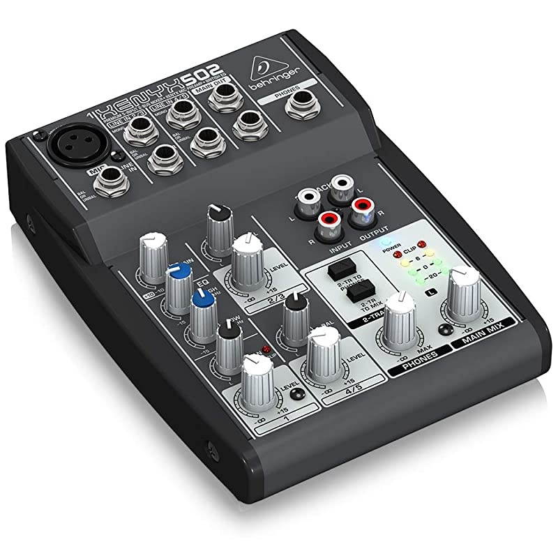 Xenyx 502 Premium 5Input 2Bus Mixer with XENYX Mic Preamp and British EQ