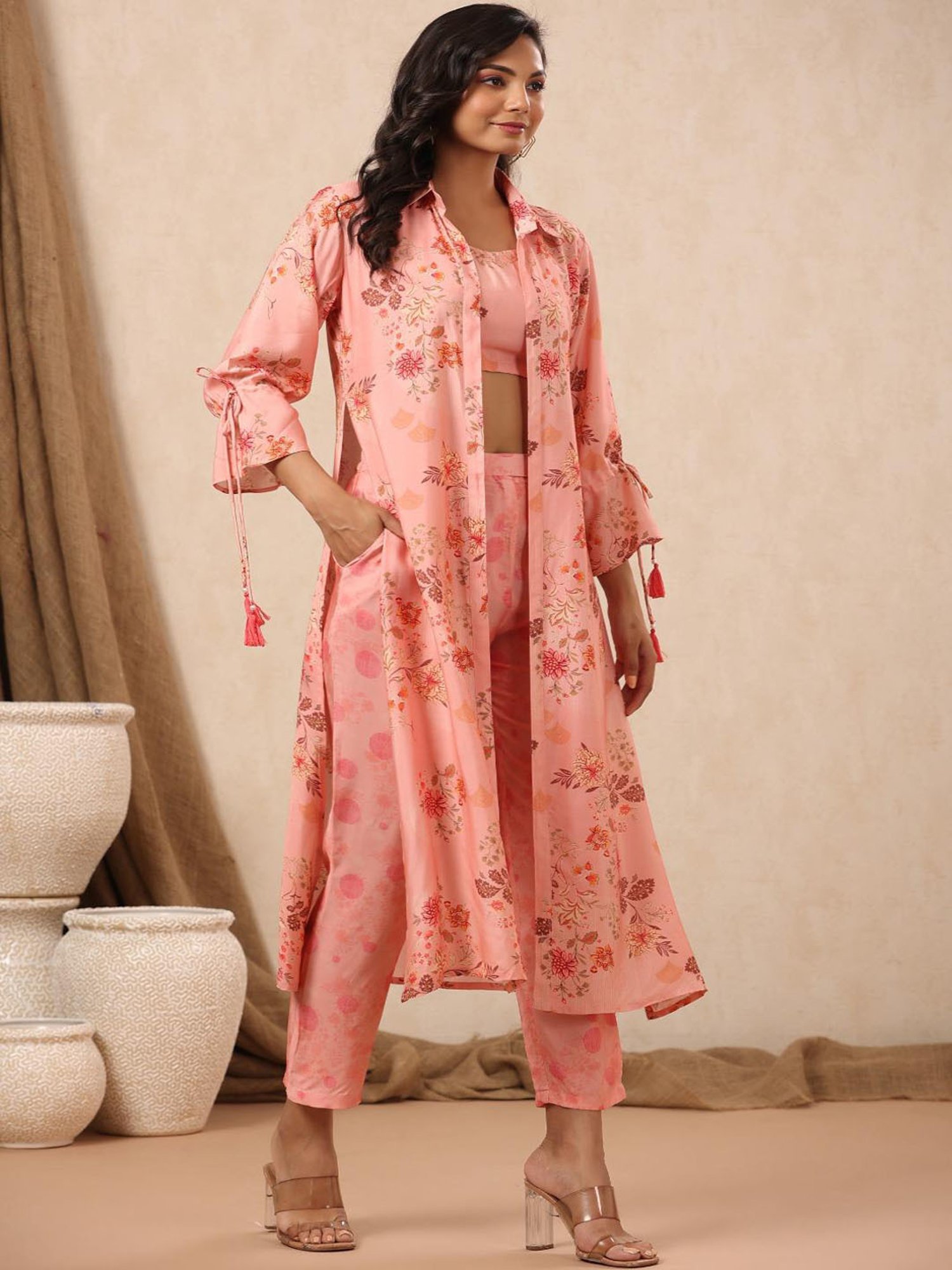 Autumnlane Wera Flamingo Cotton 3 Pc Co-Ord Set