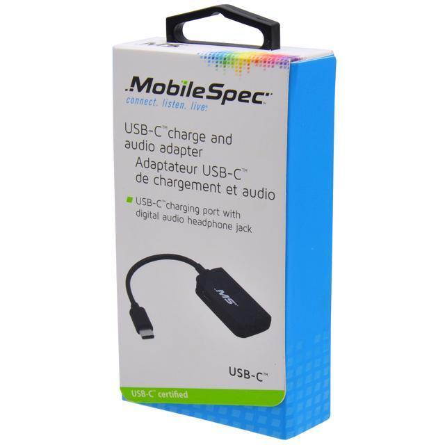 MobileSpec MBS05102 USB-C Charge & Audio Adapter
