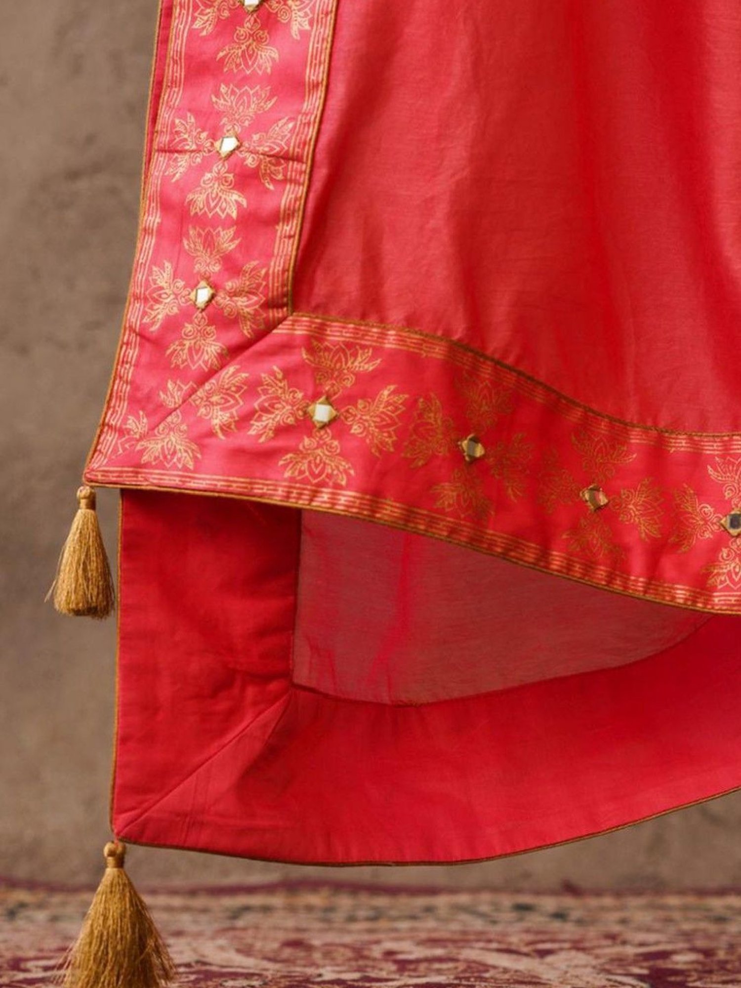 Akiso Coral Parv Chanderi Dupatta