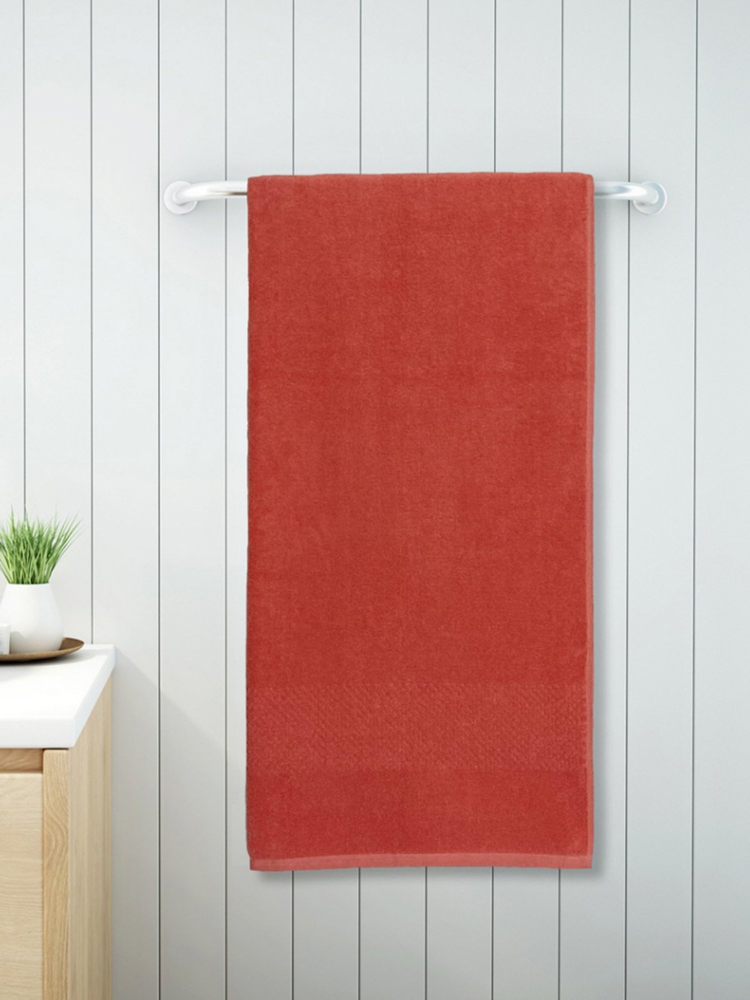 Spaces Swift Dry Orange 450 GSM Cotton Bath Towel