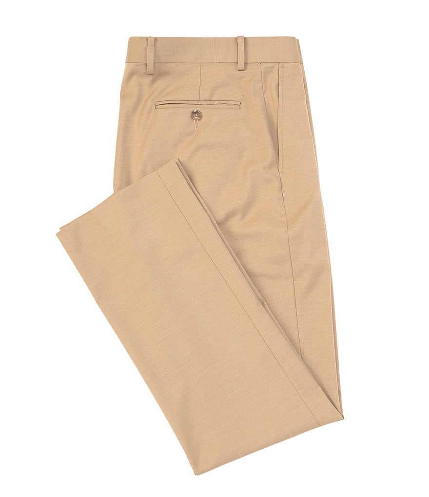 Daniel Cremieux Signature Solid Classic-Fit Flat-Front Dress Pants