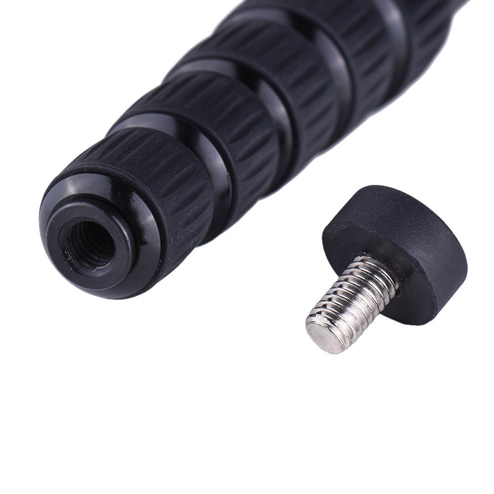 Andoer C-555 155cm/5.1ft Carbon Fiber Camera Monopod Unipod Stick 6-Section with Carry Bag Max. Load 10kg/22Lbs for Camcorder Video Stuido Photography