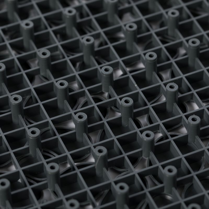 Gardenised Interlocking Cobbled Stone Look Garden Pathway Tiles, Decorative Floor Grass Pavers Anti- Slip Mat, 5 pack  