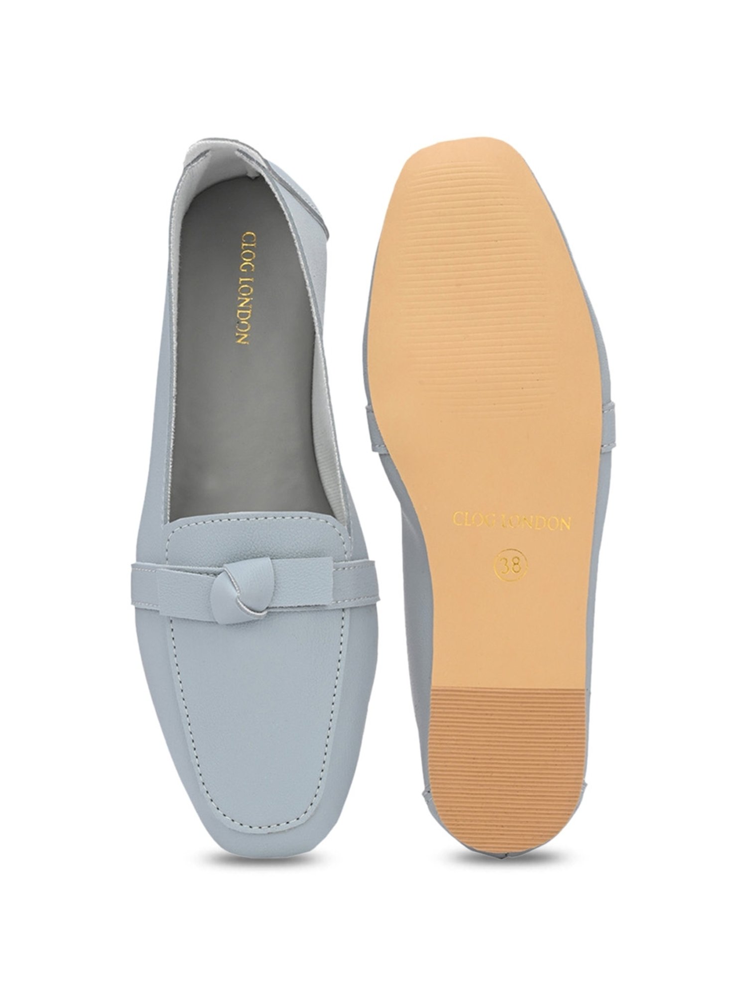 Clog London Women's Grey Casual Loafers