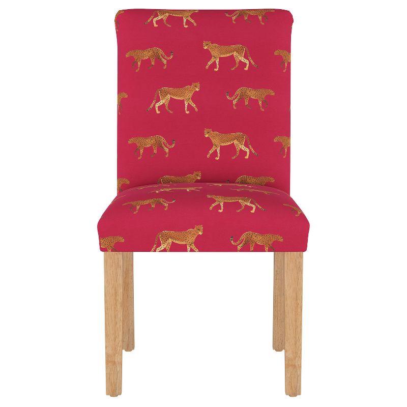 Dining Chair Cheetah Walk Raspberry - Skyline Furniture