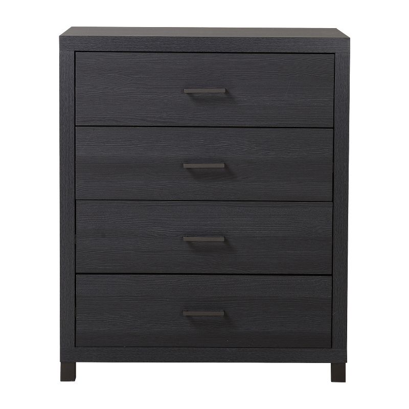 Cary 4 Drawer Chest Black/White - loft607