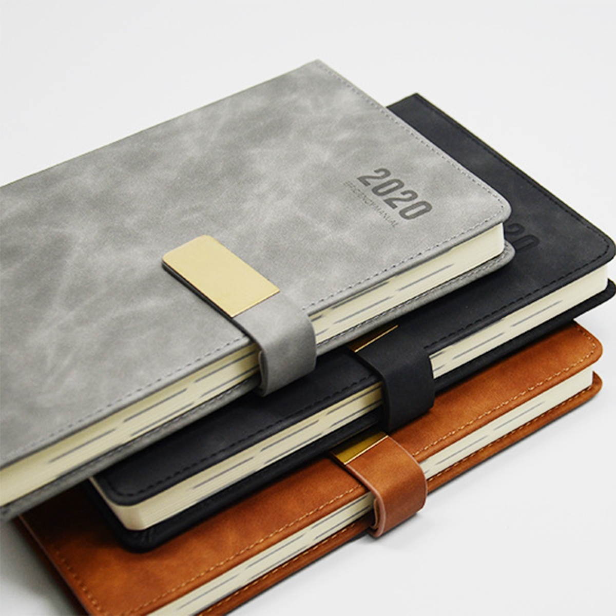 2020 Year Planner Notebook Notepad 365 Days Diary Organizer Journal Agenda Executive Office School Supplies Stationery11 Black