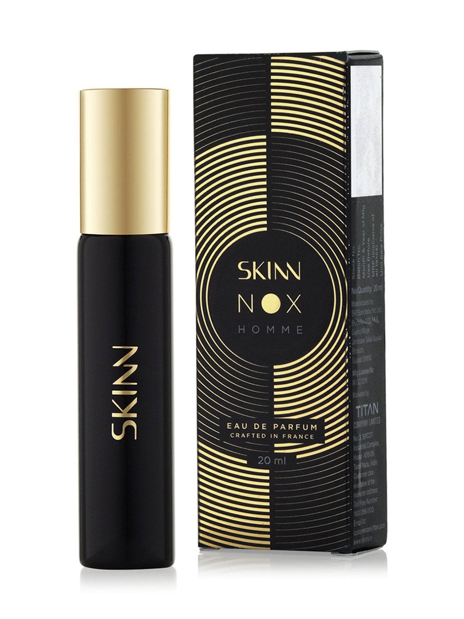 Skinn by Titan Nox Homme Eau de Parfum for Men - 20 ml