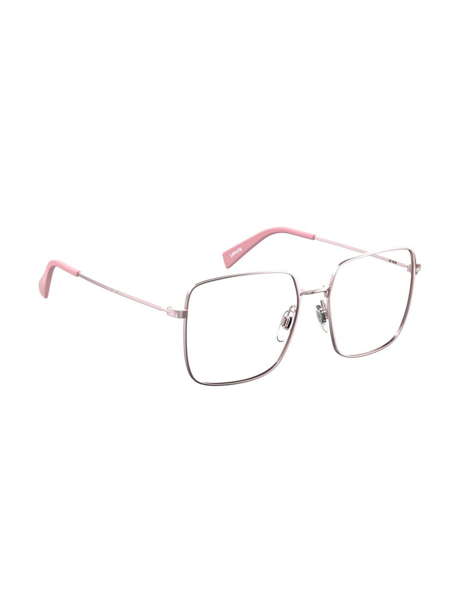 Levi's Pink Square Eye Frames for Women