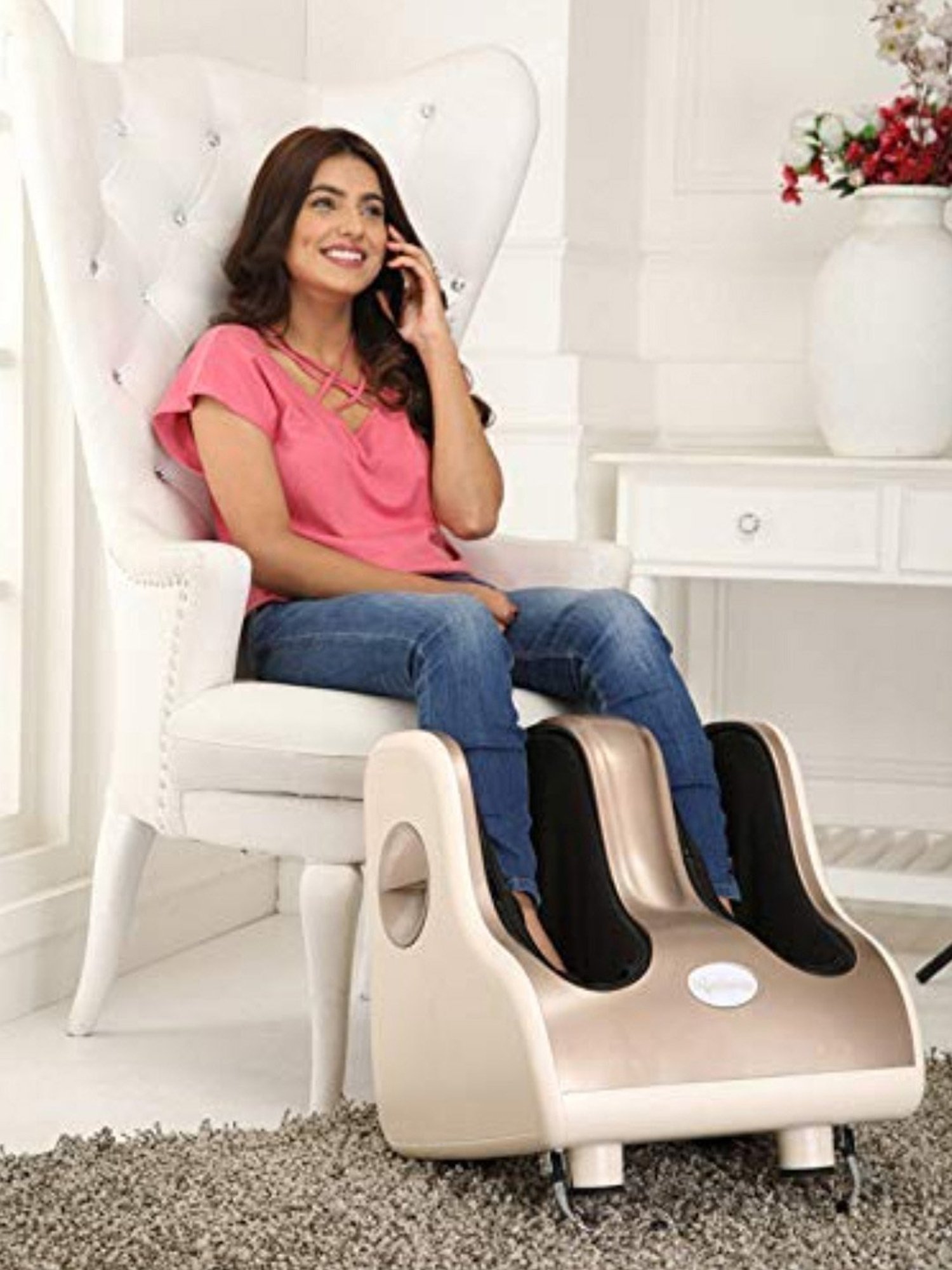 Lifelong LLM909 MAX 80W Foot, Leg and Calf Massager (Brown)