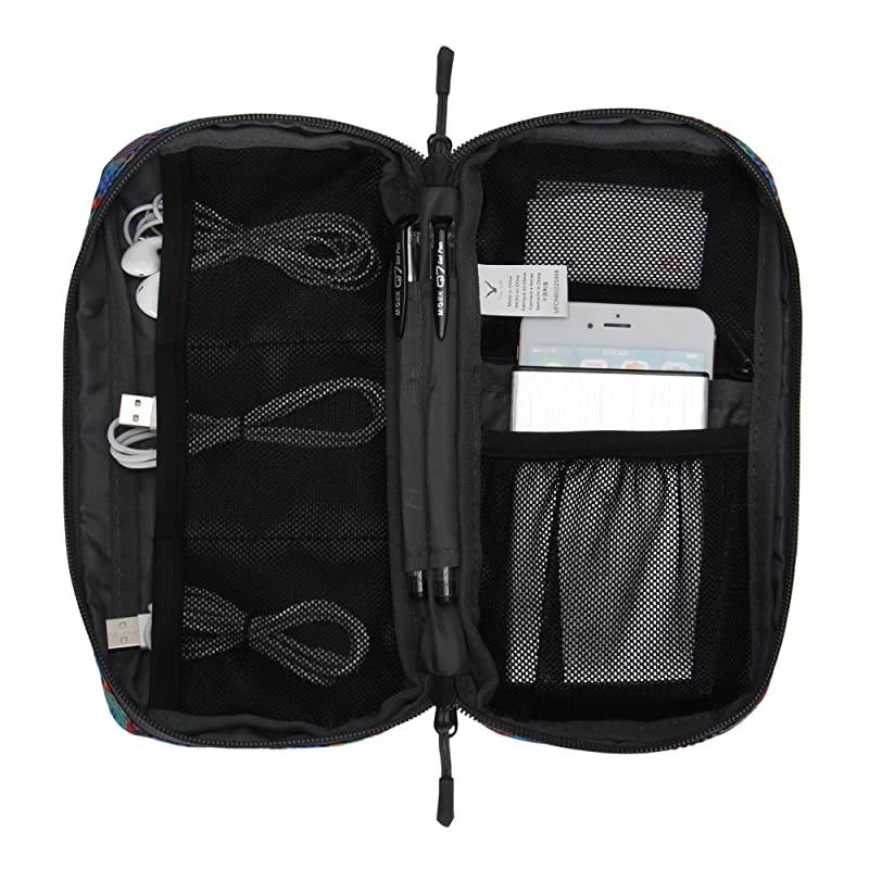 Cord Organizer Small Electronics Case Gadget Pouch Phone Accessories Storage Bag Geometry