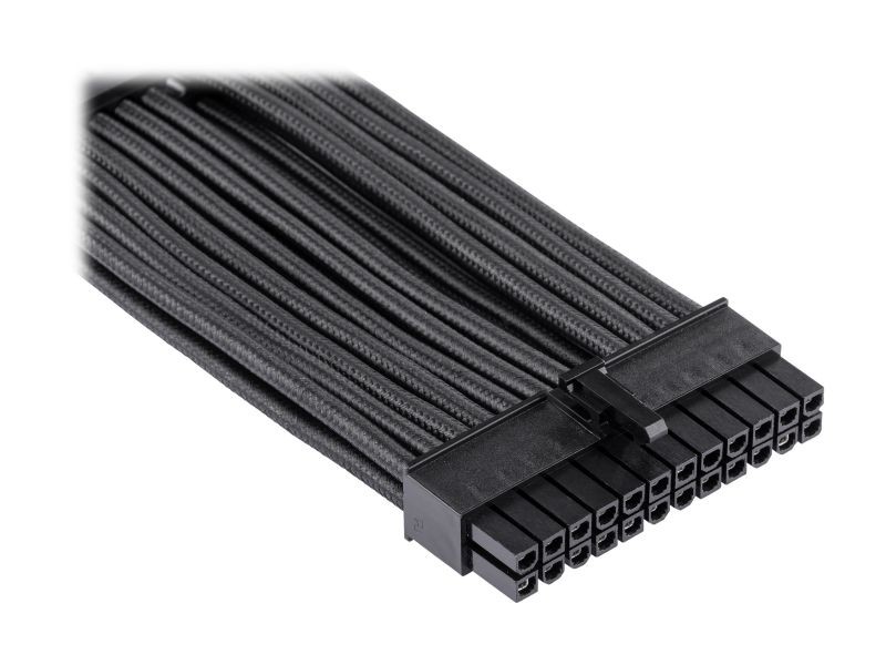 Graphics Card 6+2Pin 8Pin Male to Male Adapter Power Cable for Great Wall Dragon Module Power Supply with Net Cover,Black,about 58cm