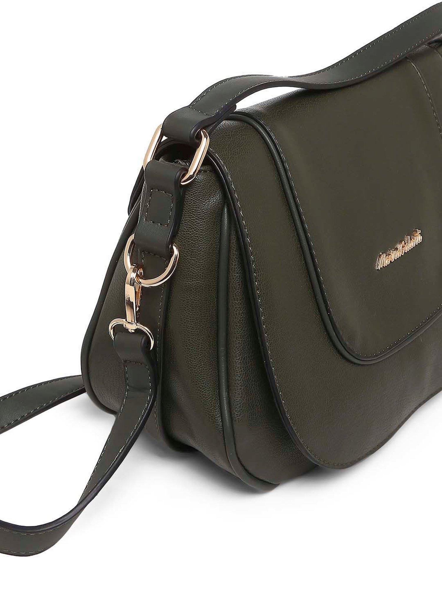 Marina Galanti Olive Solid Medium Sling Handbag